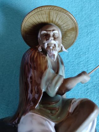 Figura pescador vintage colecionable