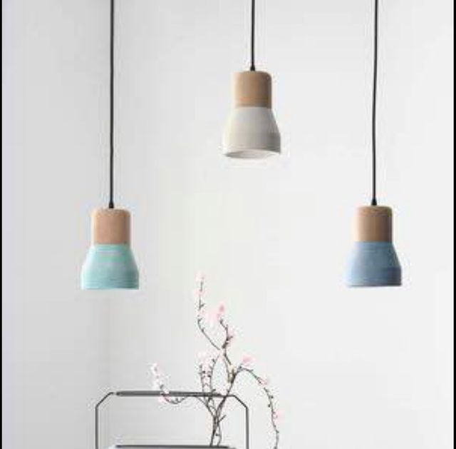 Specimen cement wood lamp