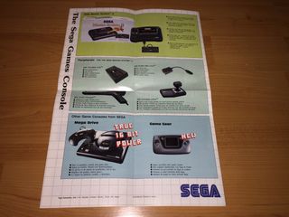Catalogo original Sega Master System