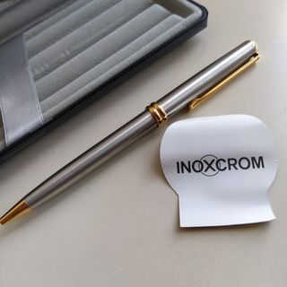 Bolígrafo Inoxcrom con estuche. Años 90