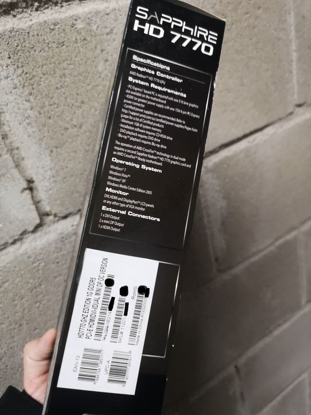 Tarjeta gráfica Sapphire Radeon HD 7770 1GB GDDR5