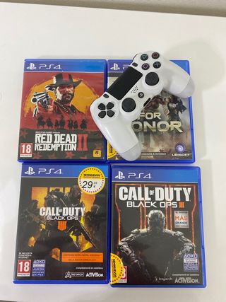 Vendo PS4 Slim de 1 TB con 4 juegos y 1 mando
