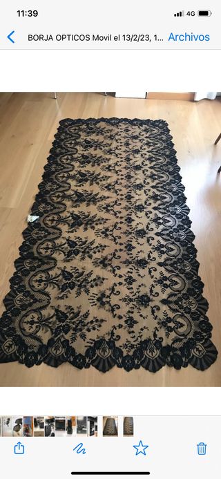 Mantilla de madrina o fallera