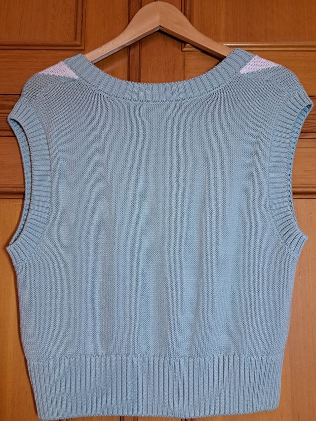 Chaleco azul celeste de Pull&Bear