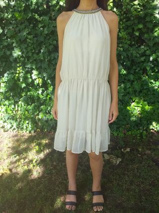 vestido blanco hueso