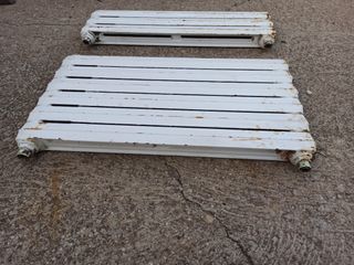 Radiadores de fundición 70x17,5cm y 70x35cm