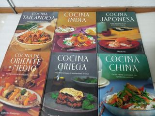 6 TOMOS COCINA JAPONESA,GRIEGA,ORIENTE MEDIO,CHINA
