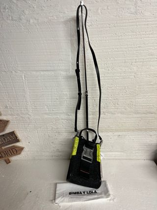 Bolso DOBLE ASA BIMBA Y LOLA NUEVO negro/fluor