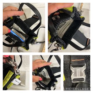 Bolso DOBLE ASA BIMBA Y LOLA NUEVO negro/fluor
