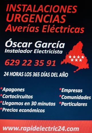 ELECTRICISTA 24H  629223591  ECONOMICO