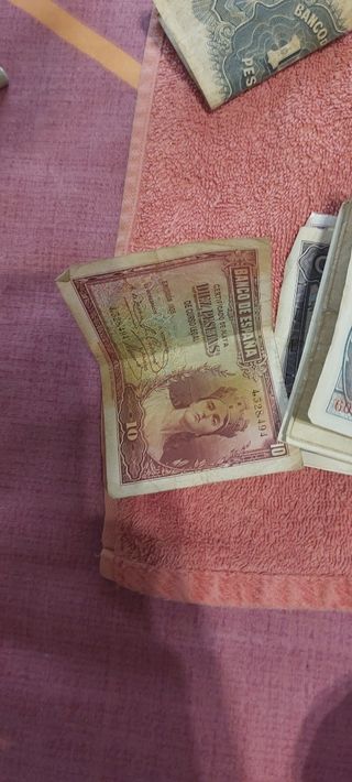 Monedas antiguas y billetes antiguos