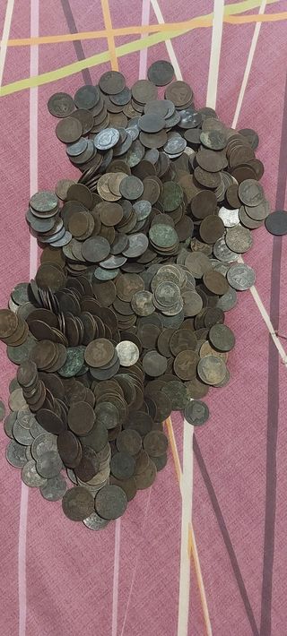 Monedas antiguas y billetes antiguos