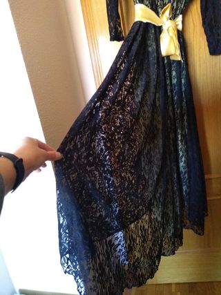 Vestido largo negro ceremonia /fiesta L-Xl