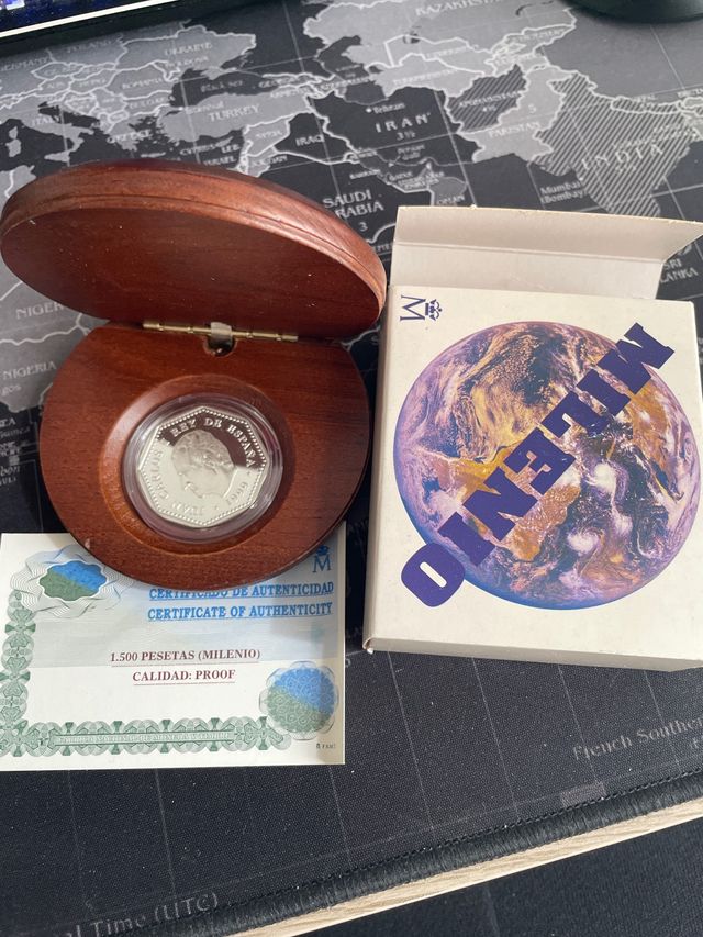 Monedas cambio milenio pesetas