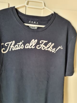camiseta algodon Zara 
