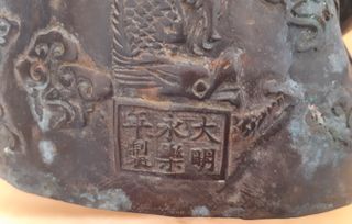 Antiguo Buda chino de bronce