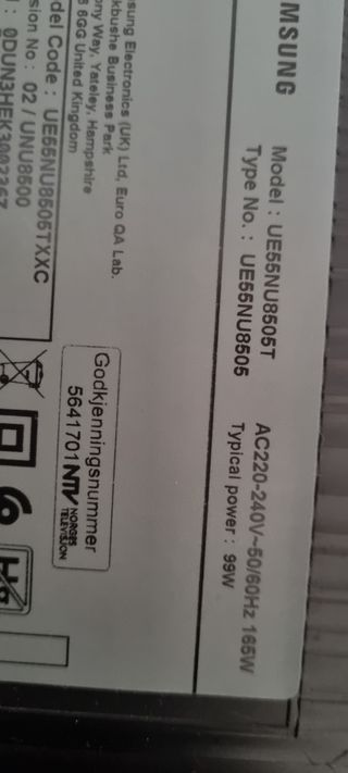 despieces main t-consmarttv Samsung55  UE55NU8505