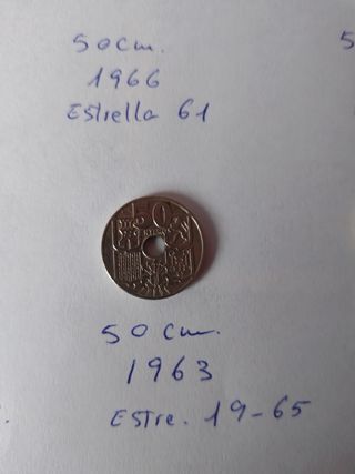 Lote monedas época franquista