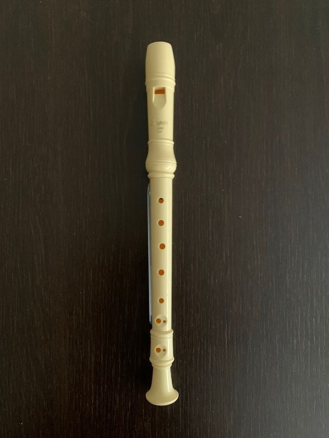 Flauta escolar de plástico. Nueva