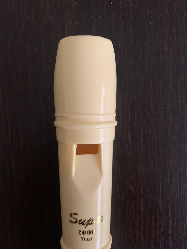 Flauta escolar de plástico. Nueva