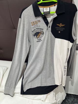 Polo manga larga talla L AERONÁUTICA MILITAR