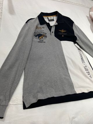Polo manga larga talla L AERONÁUTICA MILITAR