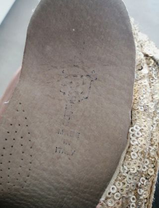 #espadrillas dorate paillettes