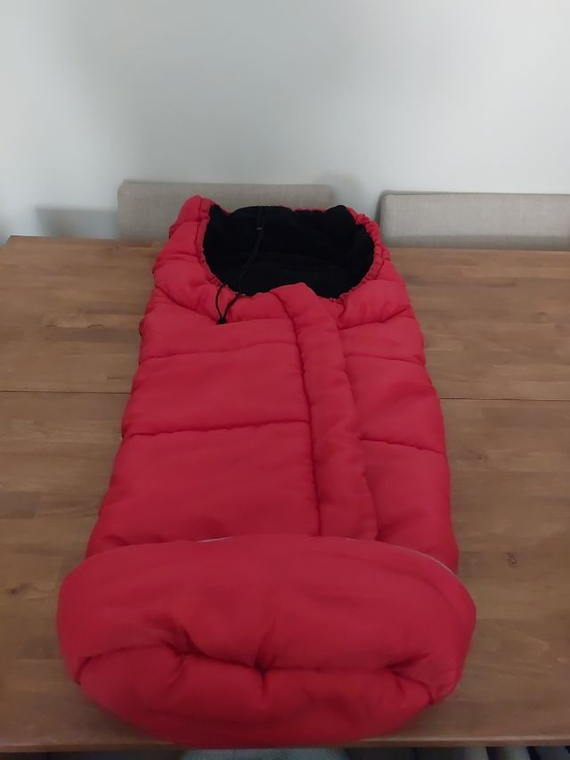 saco universal capazo/ silla paseo rojo