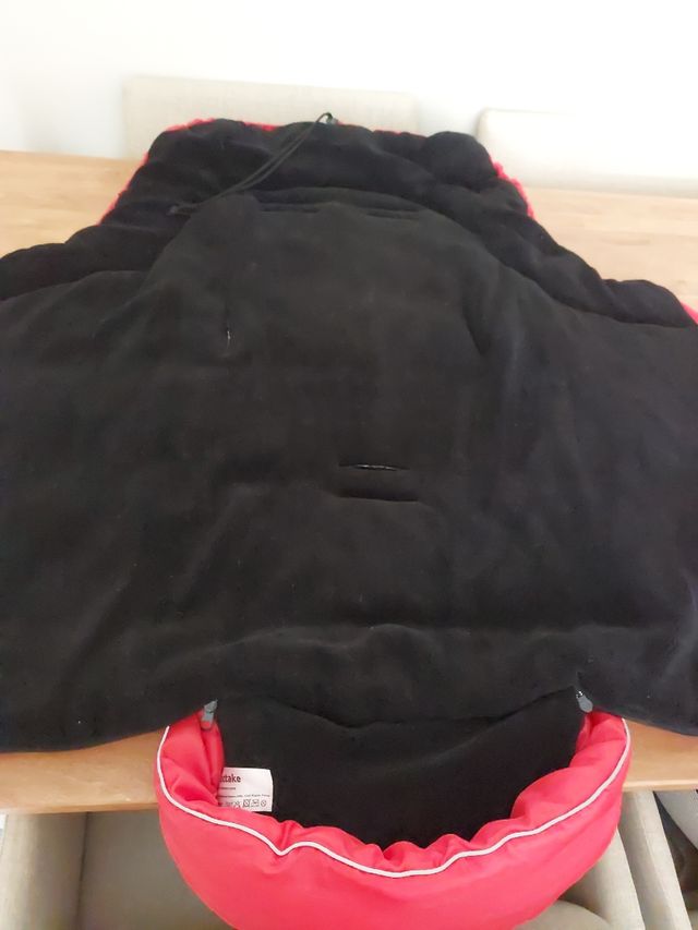 saco universal capazo/ silla paseo rojo