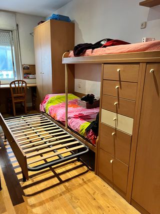 Habitación Juvenil cama tren nido