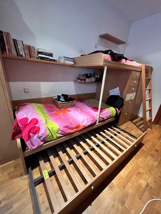 Habitación Juvenil cama tren nido