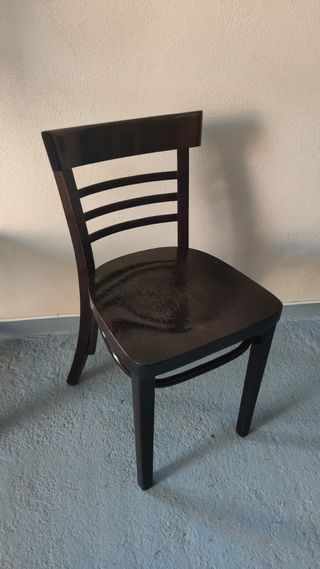 Lote silla madera thonet clasic negra
