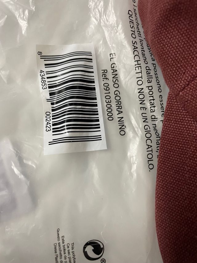 Gorra infantil el ganso