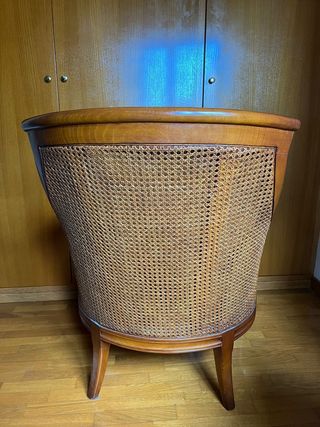 2 poltrone, poltrone in legno di noce. Prezioso!