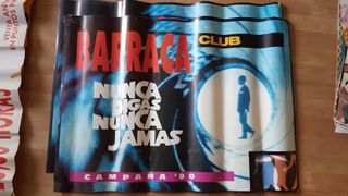 CARTEL BARRACA 1990 "Nunca Digas N. Jamás" (89X62)