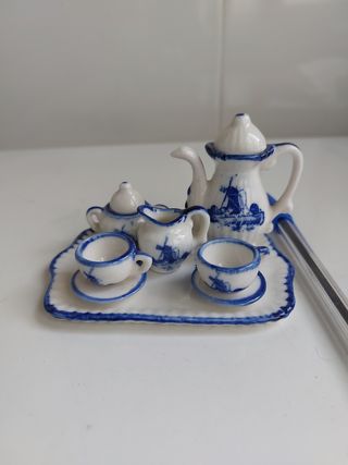 Juego de café mini de porcelana