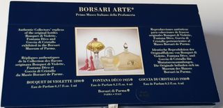 Cofre miniaturas de perfume Borsari Arte.