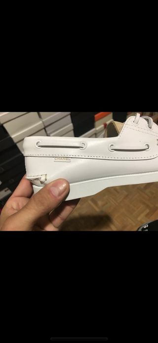 Mocasines de señora de Chanel en piel de alta cali