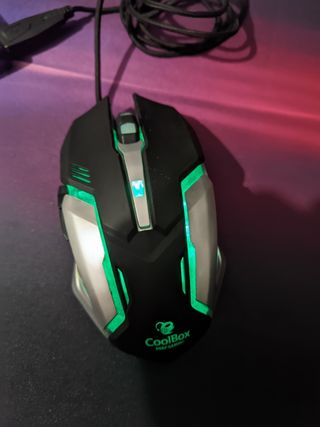 Raton gaming usb rgb Coolbox