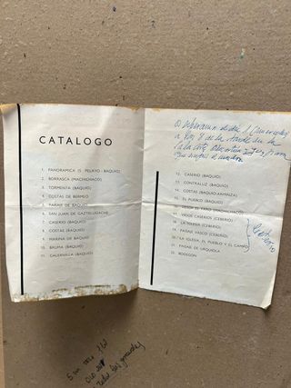 Óleo sobre tabla "Antiguo Caserío Vasco"