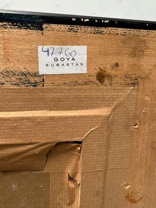 Óleo sobre tabla "Antiguo Caserío Vasco"