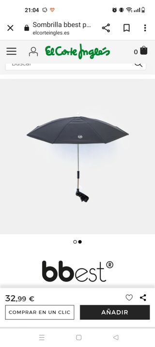 Sombrilla UV50+ universal