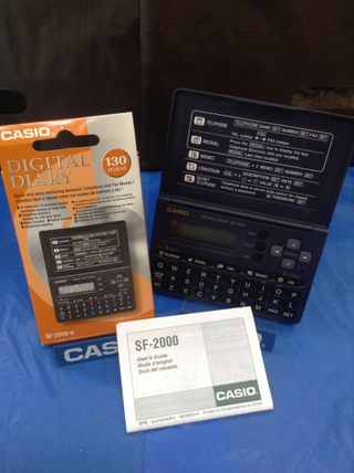CALCULADORA AGENDA CASIO SF 2000 Vintage ¡NUEVA!