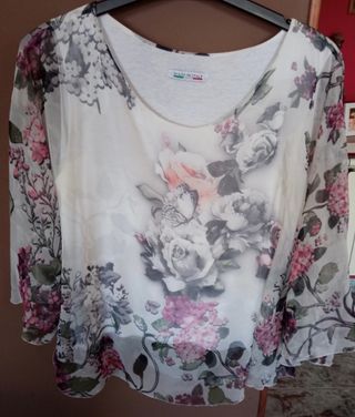 Blusa verano estampado flores 
