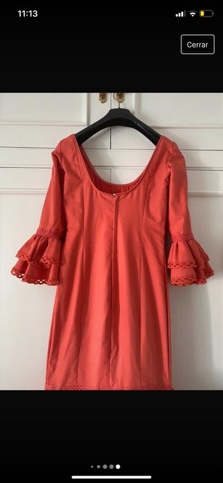 Traje de gitana color coral