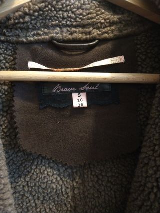 Cazadora aviador marrón talla 36