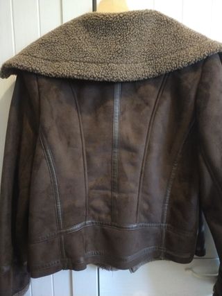 Cazadora aviador marrón talla 36