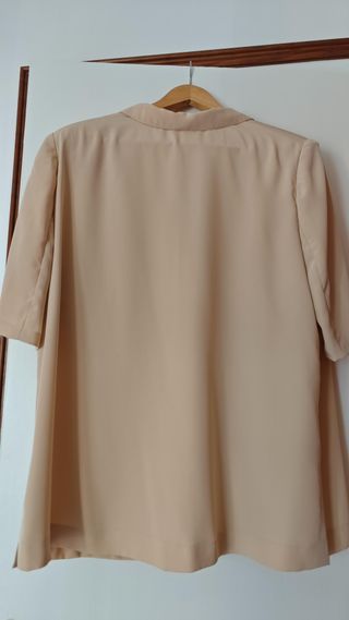 Blusa chaqueta T54 beige claro Tallas grandes