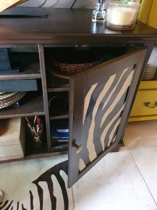 Mueble TV madera maciza pino