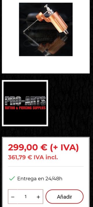 maquina de tatuar + grip